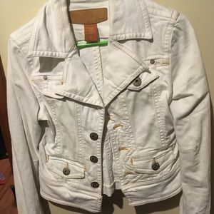 White jean jacket